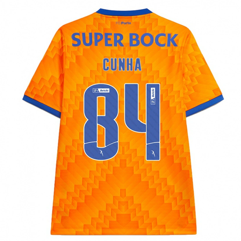 Danxen Kinder Martim Cunha #84 Orange Auswärtstrikot Trikot 2024/25 T-Shirt Schweiz