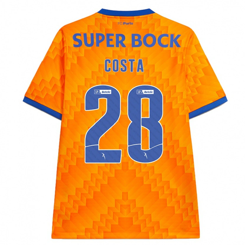 Danxen Kinder Bruno Costa #28 Orange Auswärtstrikot Trikot 2024/25 T-Shirt Schweiz