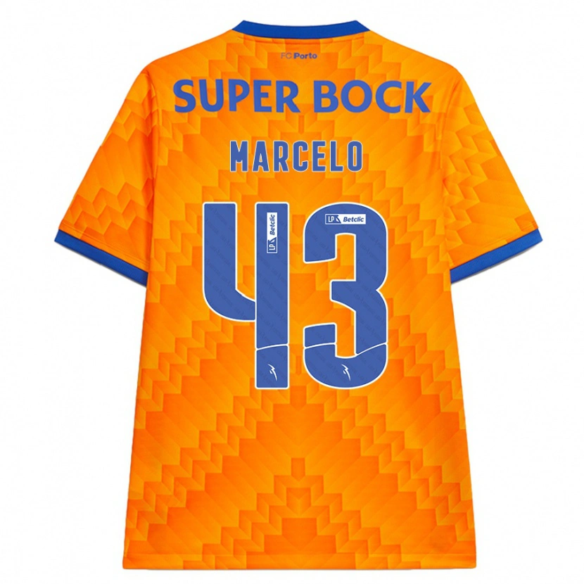 Danxen Kinder Joao Marcelo #43 Orange Auswärtstrikot Trikot 2024/25 T-Shirt Schweiz