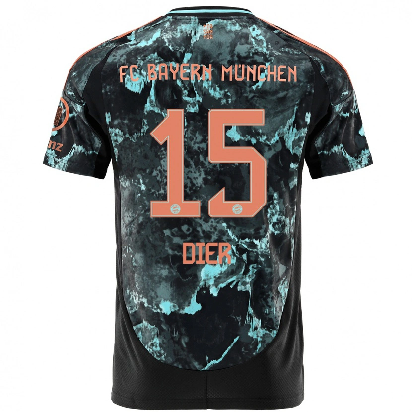 Danxen Kinder Eric Dier #15 Schwarz Auswärtstrikot Trikot 2024/25 T-Shirt Schweiz