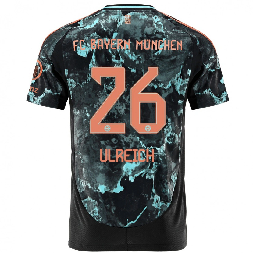 Danxen Kinder Sven Ulreich #26 Schwarz Auswärtstrikot Trikot 2024/25 T-Shirt Schweiz