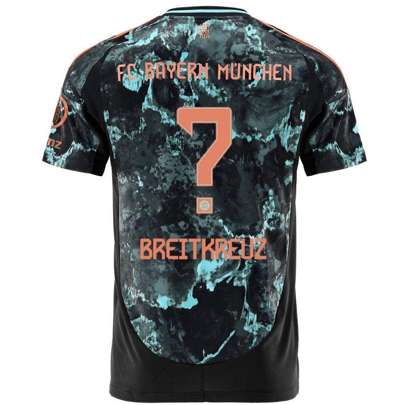 Danxen Kinder Steve Breitkreuz #0 Schwarz Auswärtstrikot Trikot 2024/25 T-Shirt Schweiz