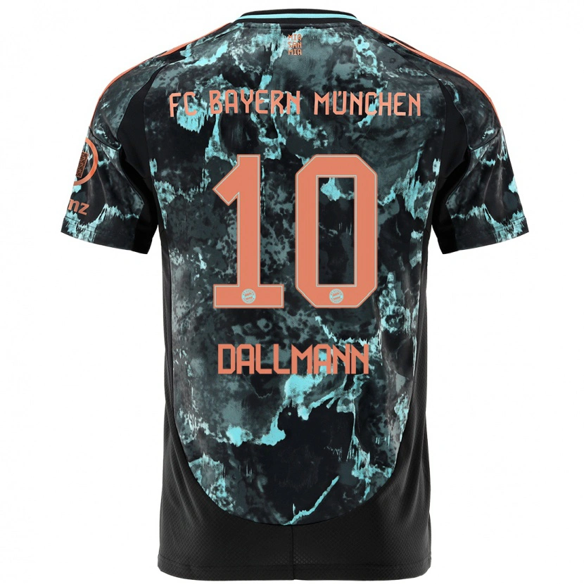 Danxen Kinder Linda Dallmann #10 Schwarz Auswärtstrikot Trikot 2024/25 T-Shirt Schweiz