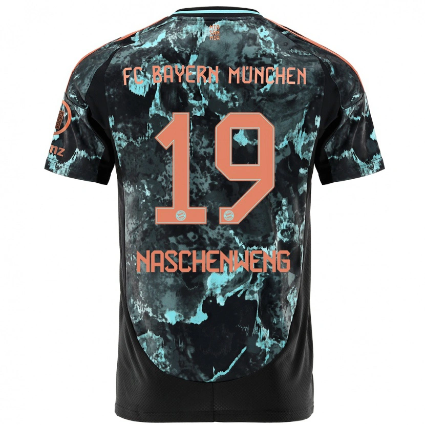 Danxen Kinder Katharina Naschenweng #19 Schwarz Auswärtstrikot Trikot 2024/25 T-Shirt Schweiz