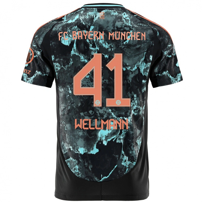 Danxen Kinder Anna Wellmann #41 Schwarz Auswärtstrikot Trikot 2024/25 T-Shirt Schweiz