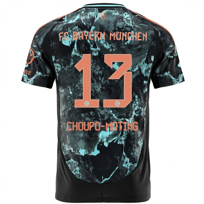 Danxen Kinder Eric Maxim Choupo-Moting #13 Schwarz Auswärtstrikot Trikot 2024/25 T-Shirt Schweiz