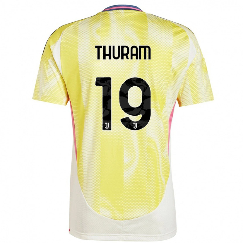 Danxen Kinder Khéphren Thuram #19 Solargelb Auswärtstrikot Trikot 2024/25 T-Shirt Schweiz