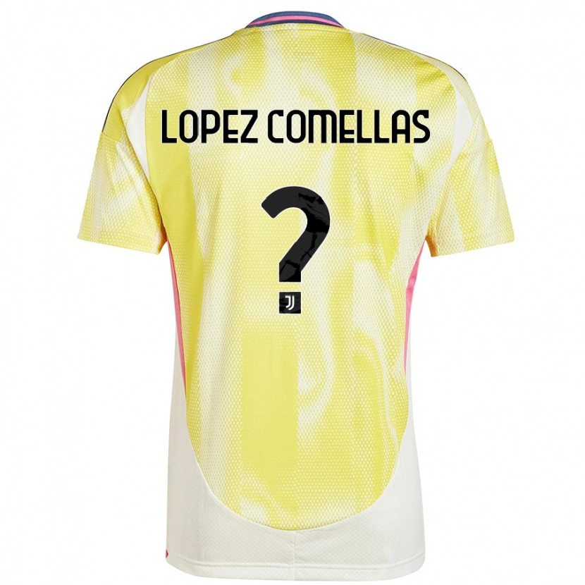 Danxen Kinder Ivan Lopez Comellas #0 Solargelb Auswärtstrikot Trikot 2024/25 T-Shirt Schweiz