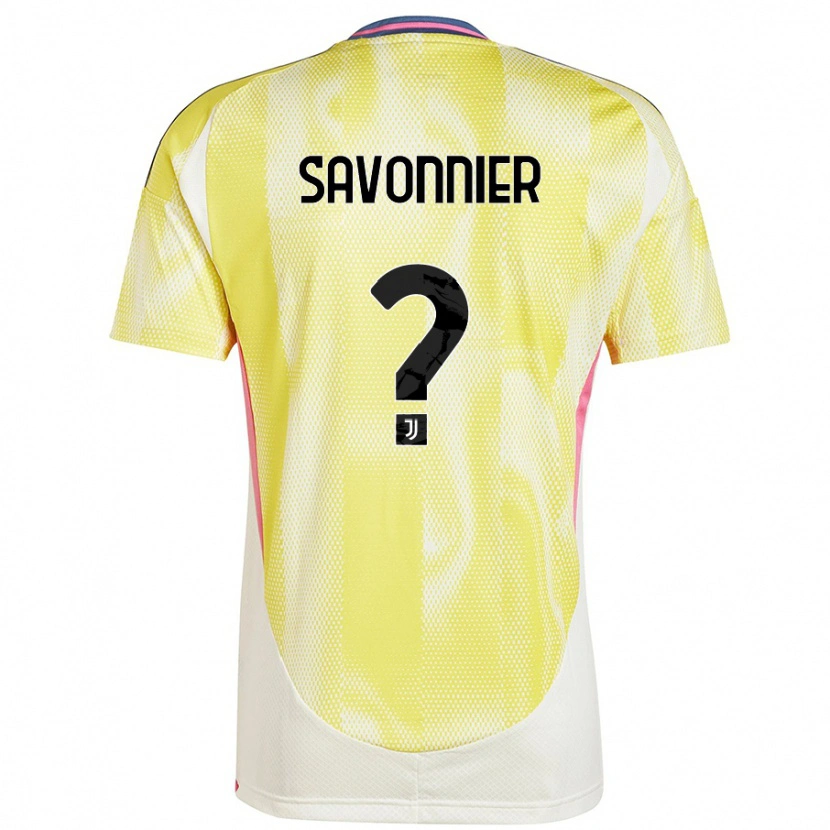 Danxen Kinder Nelson Savonnier #0 Solargelb Auswärtstrikot Trikot 2024/25 T-Shirt Schweiz