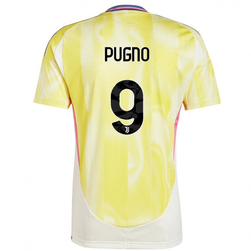 Danxen Kinder Diego Pugno #9 Solargelb Auswärtstrikot Trikot 2024/25 T-Shirt Schweiz