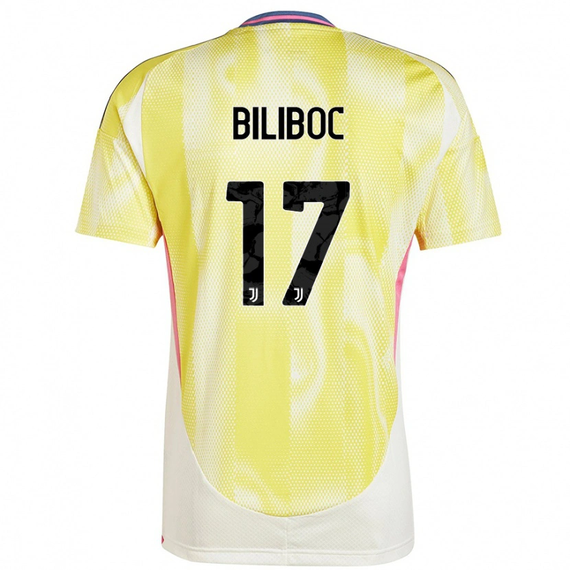 Danxen Kinder Lorenzo Biliboc #17 Solargelb Auswärtstrikot Trikot 2024/25 T-Shirt Schweiz