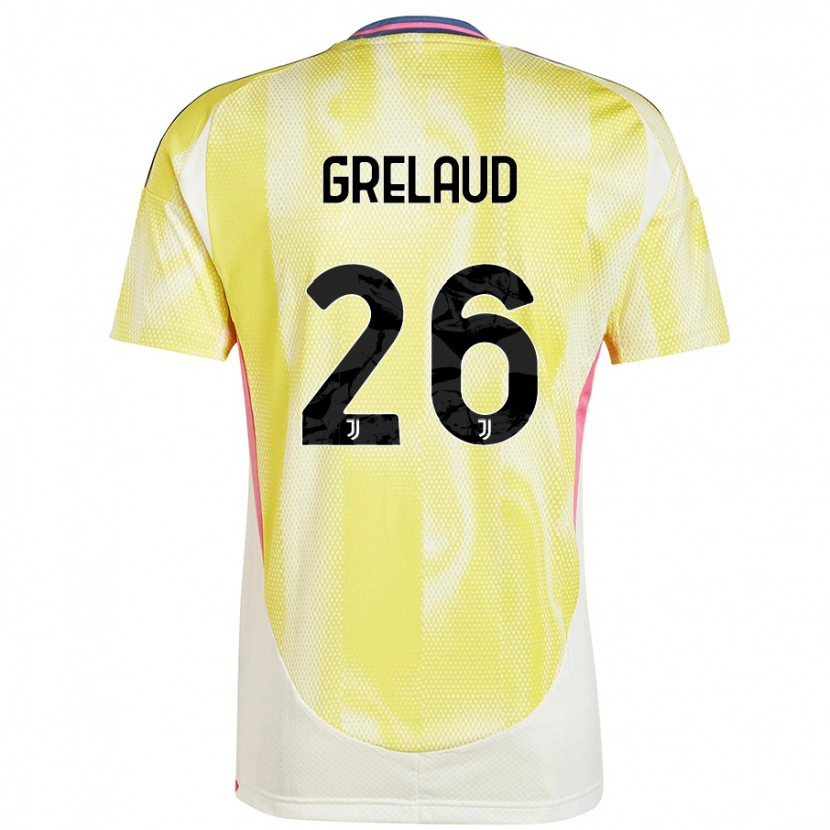 Danxen Kinder Josue Grelaud #26 Solargelb Auswärtstrikot Trikot 2024/25 T-Shirt Schweiz