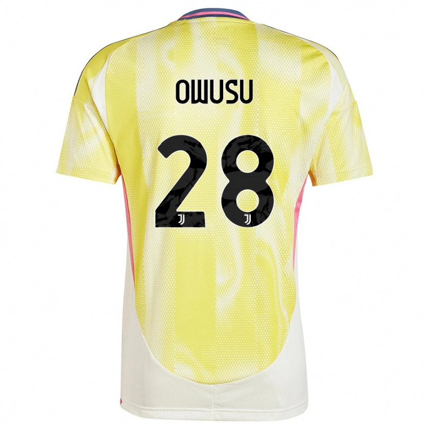 Danxen Kinder Augusto Owusu #28 Solargelb Auswärtstrikot Trikot 2024/25 T-Shirt Schweiz