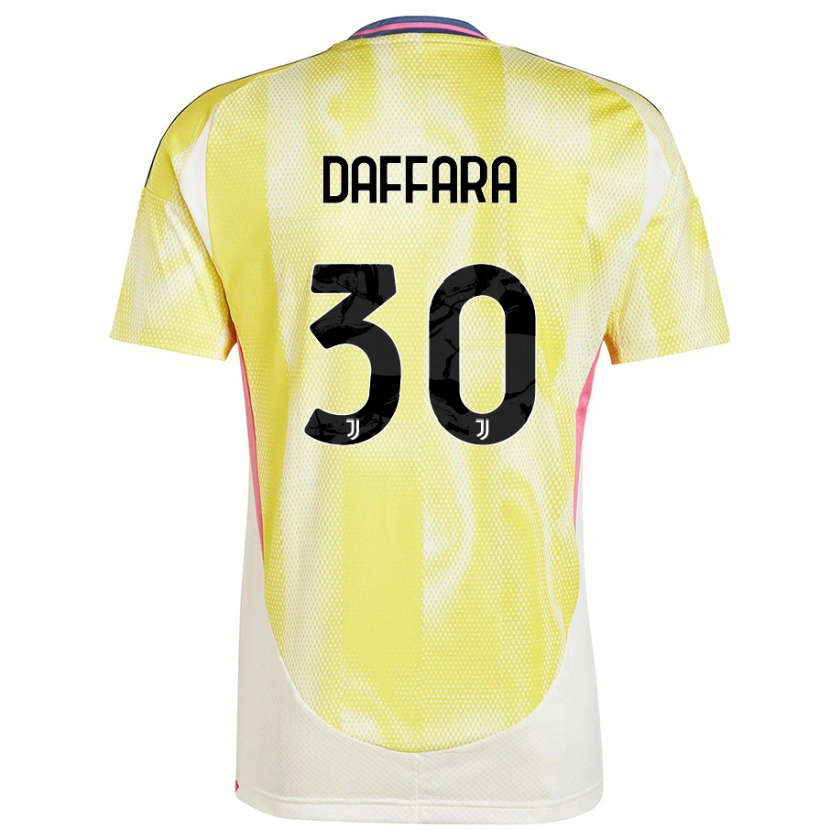 Danxen Kinder Giovanni Daffara #30 Solargelb Auswärtstrikot Trikot 2024/25 T-Shirt Schweiz