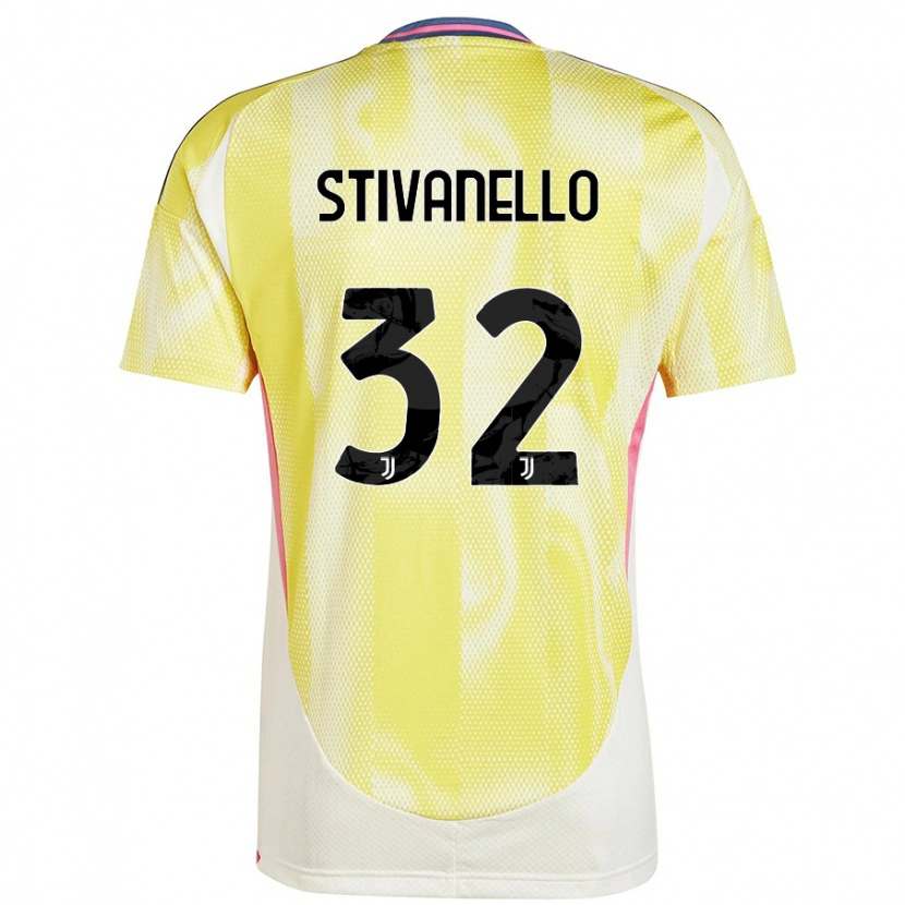 Danxen Kinder Riccardo Stivanello #32 Solargelb Auswärtstrikot Trikot 2024/25 T-Shirt Schweiz