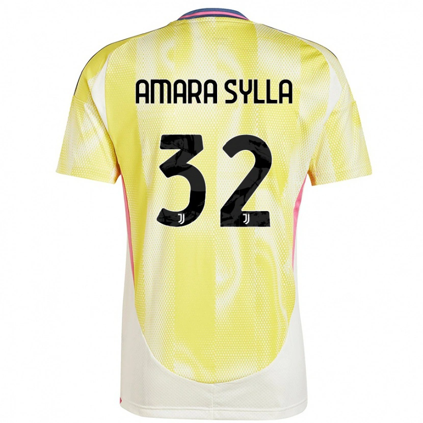 Danxen Kinder Idris Amara Sylla #32 Solargelb Auswärtstrikot Trikot 2024/25 T-Shirt Schweiz