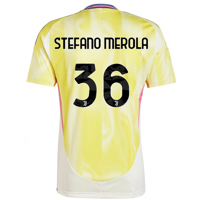 Danxen Kinder Antonio Stefano Merola #36 Solargelb Auswärtstrikot Trikot 2024/25 T-Shirt Schweiz