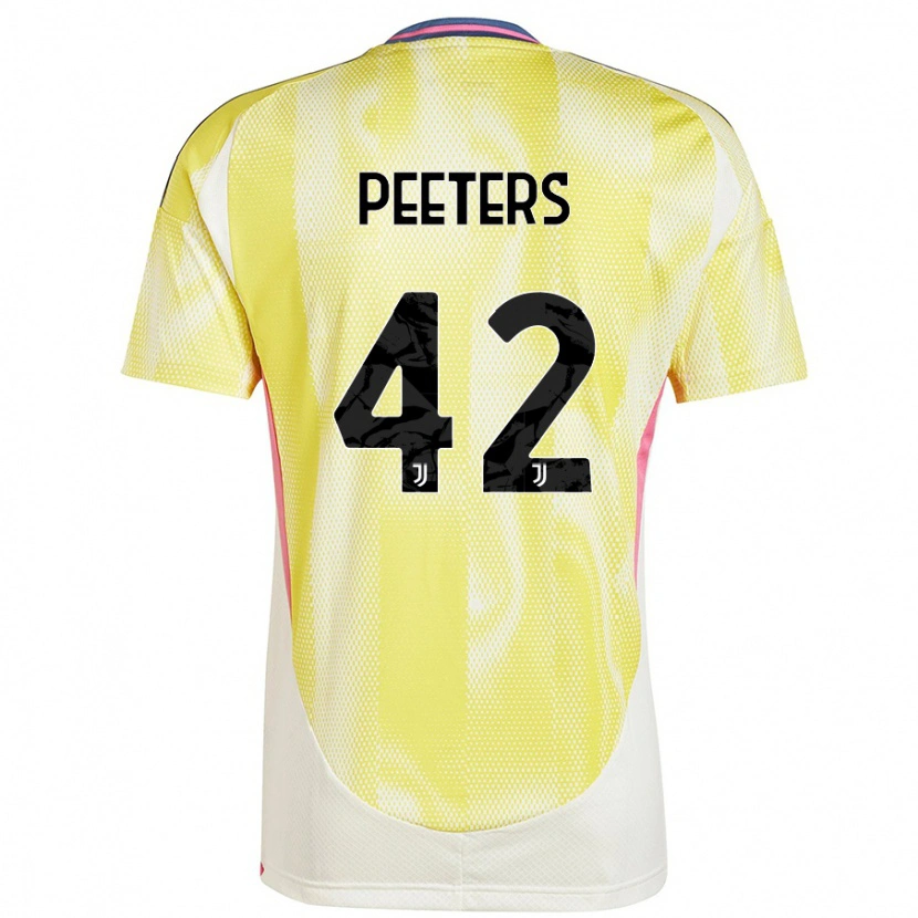 Danxen Kinder Daouda Peeters #42 Solargelb Auswärtstrikot Trikot 2024/25 T-Shirt Schweiz