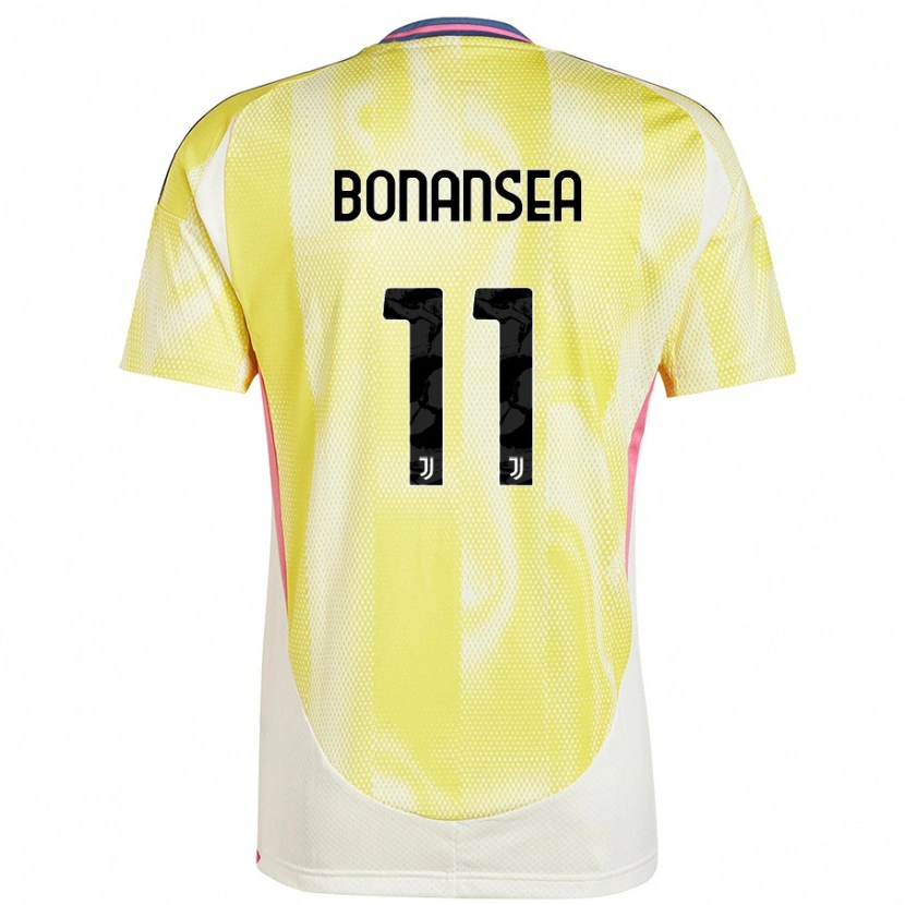 Danxen Kinder Barbara Bonansea #11 Solargelb Auswärtstrikot Trikot 2024/25 T-Shirt Schweiz