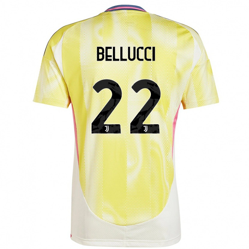 Danxen Kinder Melissa Bellucci #22 Solargelb Auswärtstrikot Trikot 2024/25 T-Shirt Schweiz