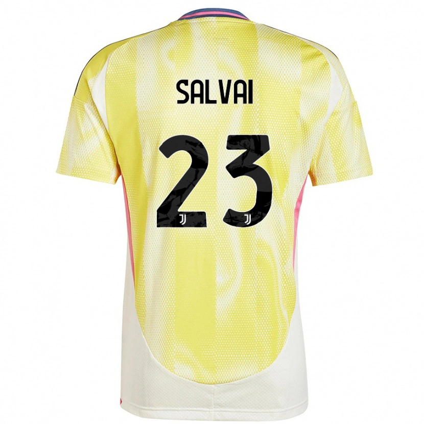 Danxen Kinder Cecilia Salvai #23 Solargelb Auswärtstrikot Trikot 2024/25 T-Shirt Schweiz