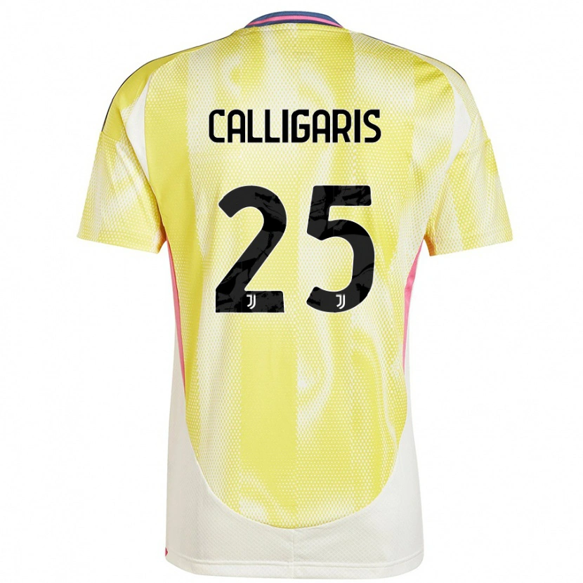 Danxen Kinder Viola Calligaris #25 Solargelb Auswärtstrikot Trikot 2024/25 T-Shirt Schweiz