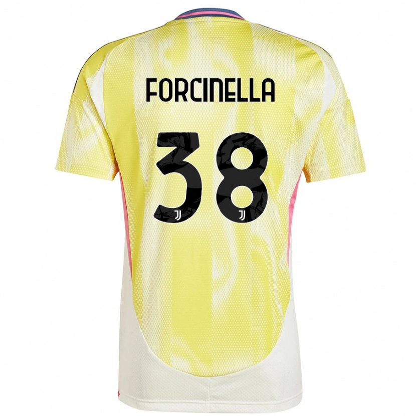 Danxen Kinder Camilla Forcinella #38 Solargelb Auswärtstrikot Trikot 2024/25 T-Shirt Schweiz