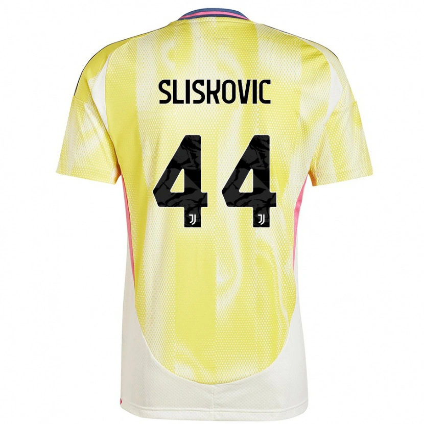 Danxen Kinder Gloria Slišković #44 Solargelb Auswärtstrikot Trikot 2024/25 T-Shirt Schweiz