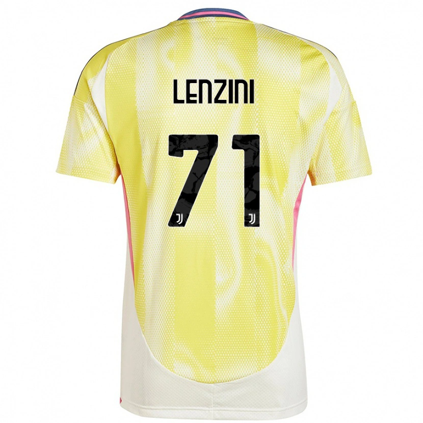 Danxen Kinder Martina Lenzini #71 Solargelb Auswärtstrikot Trikot 2024/25 T-Shirt Schweiz