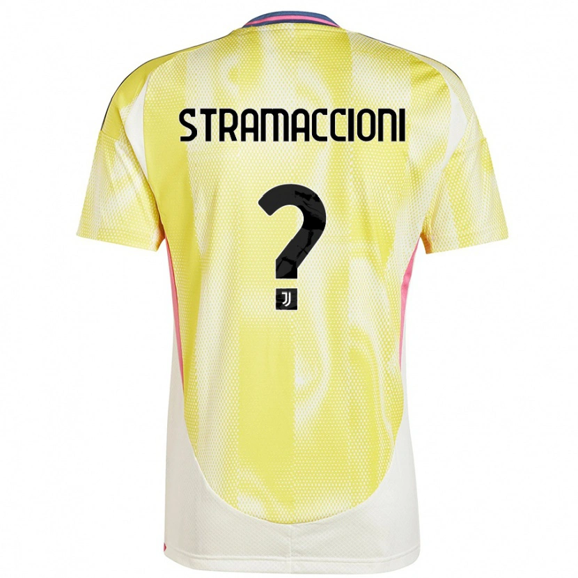 Danxen Kinder Diego Stramaccioni #0 Solargelb Auswärtstrikot Trikot 2024/25 T-Shirt Schweiz