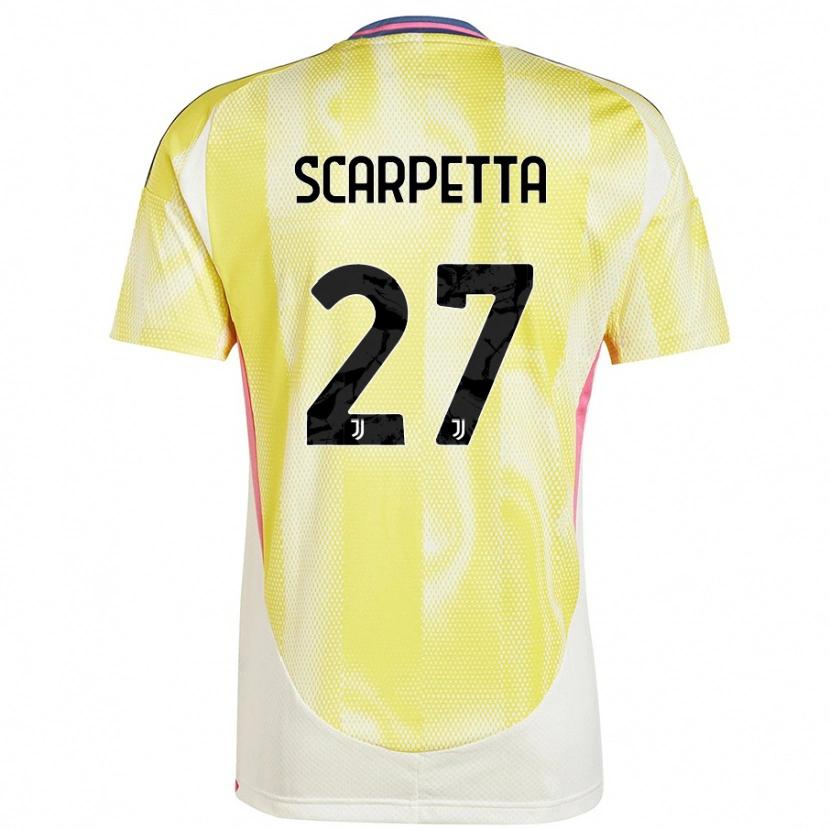 Danxen Kinder Jacopo Scarpetta #27 Solargelb Auswärtstrikot Trikot 2024/25 T-Shirt Schweiz