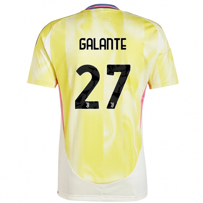 Danxen Kinder Tommaso Galante #27 Solargelb Auswärtstrikot Trikot 2024/25 T-Shirt Schweiz