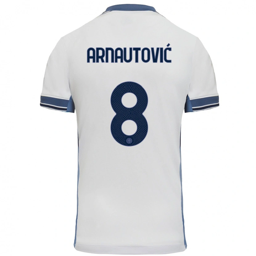 Danxen Kinder Marko Arnautovic #8 Weißgrau Auswärtstrikot Trikot 2024/25 T-Shirt Schweiz