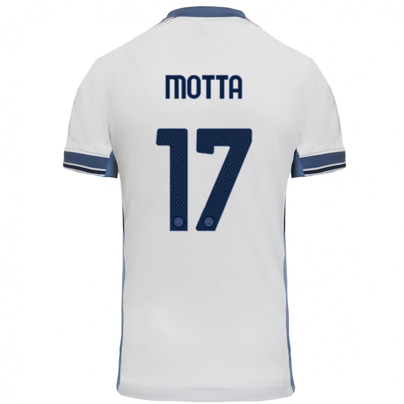 Danxen Kinder Matteo Motta #17 Weißgrau Auswärtstrikot Trikot 2024/25 T-Shirt Schweiz