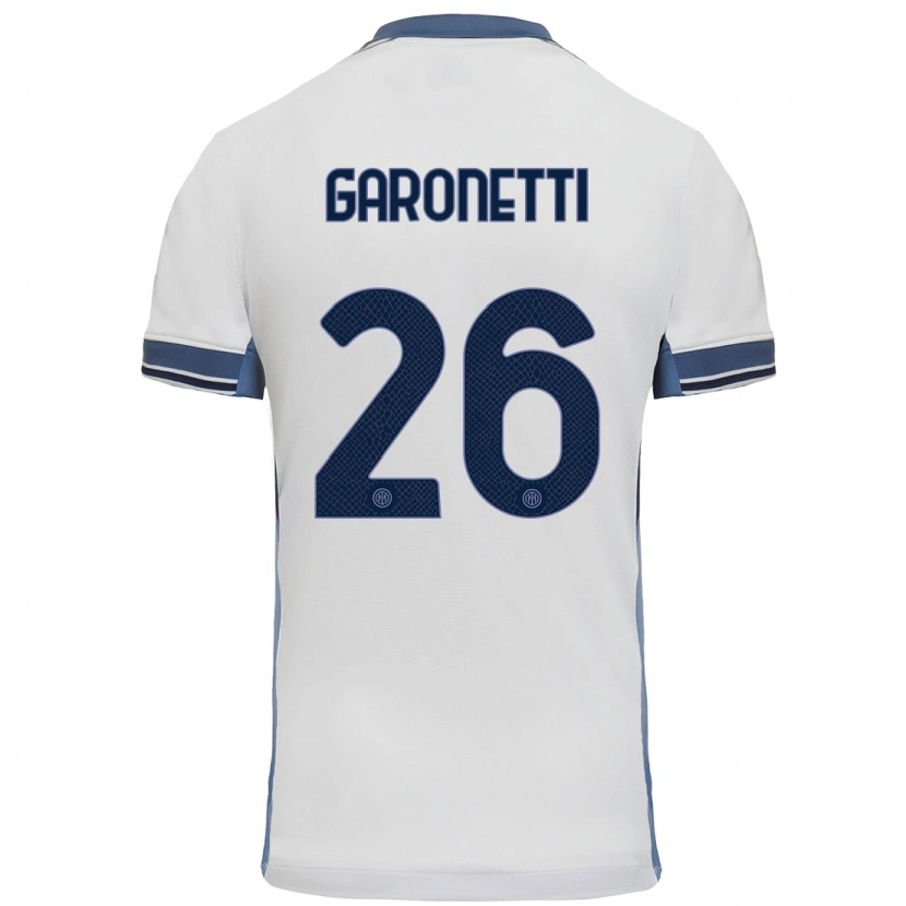 Danxen Kinder Gabriele Garonetti #26 Weißgrau Auswärtstrikot Trikot 2024/25 T-Shirt Schweiz