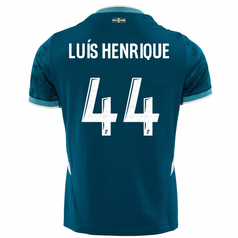 Danxen Kinder Luis Henrique #44 Türkisblau Auswärtstrikot Trikot 2024/25 T-Shirt Schweiz