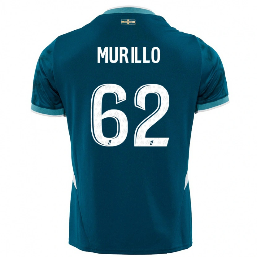 Danxen Kinder Amir Murillo #62 Türkisblau Auswärtstrikot Trikot 2024/25 T-Shirt Schweiz