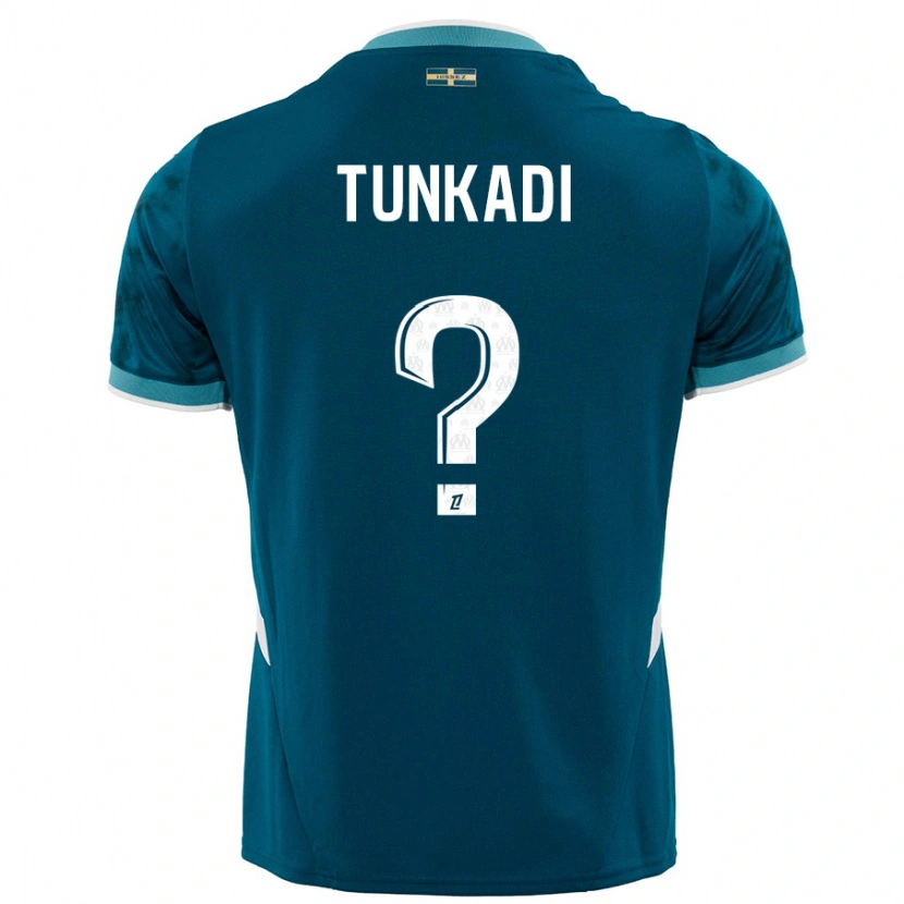 Danxen Kinder Alexandre Tunkadi #0 Türkisblau Auswärtstrikot Trikot 2024/25 T-Shirt Schweiz