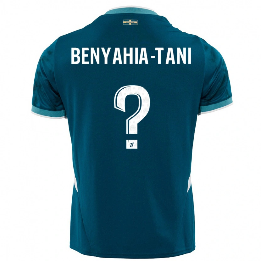 Danxen Kinder Aylan Benyahia-Tani #0 Türkisblau Auswärtstrikot Trikot 2024/25 T-Shirt Schweiz