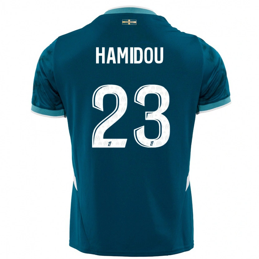 Danxen Kinder Jamila Hamidou #23 Türkisblau Auswärtstrikot Trikot 2024/25 T-Shirt Schweiz