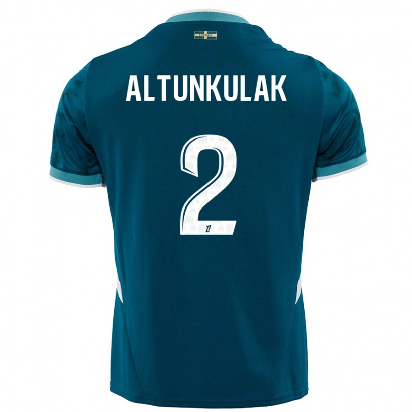 Danxen Kinder Selen Altunkulak #2 Türkisblau Auswärtstrikot Trikot 2024/25 T-Shirt Schweiz