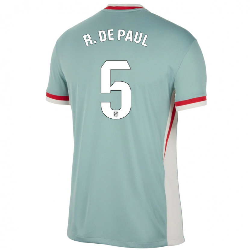 Danxen Kinder Rodrigo De Paul #5 Hellbeige Blau Auswärtstrikot Trikot 2024/25 T-Shirt Schweiz