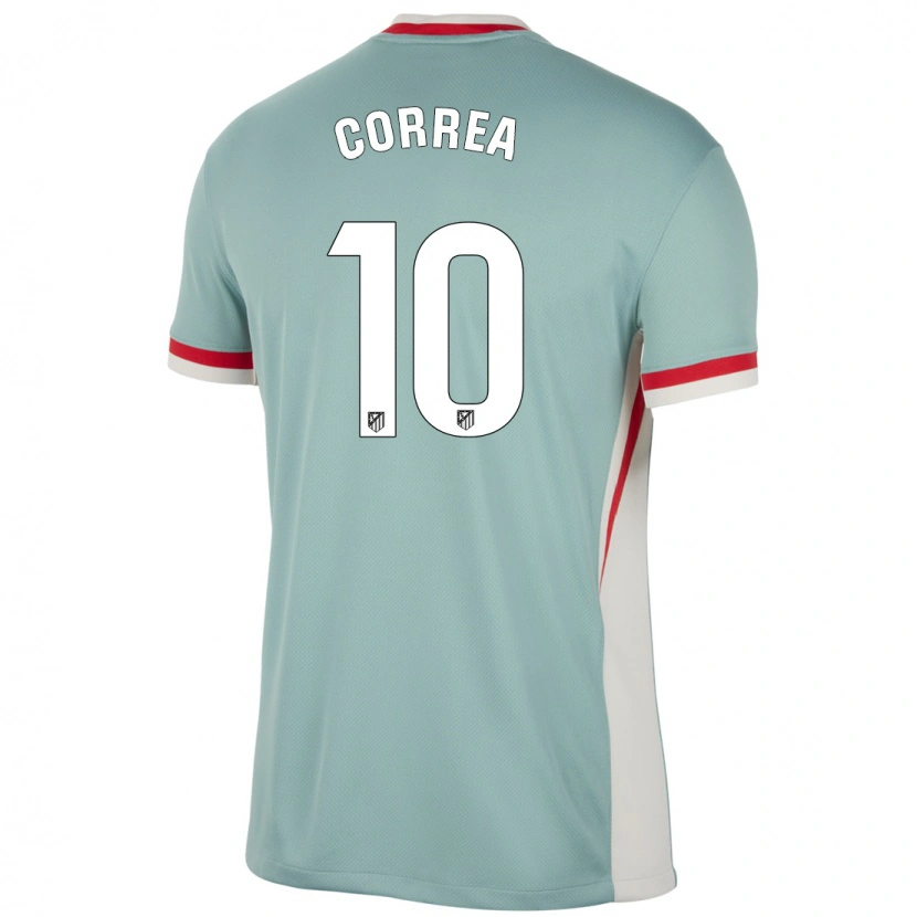 Danxen Kinder Ángel Correa #10 Hellbeige Blau Auswärtstrikot Trikot 2024/25 T-Shirt Schweiz