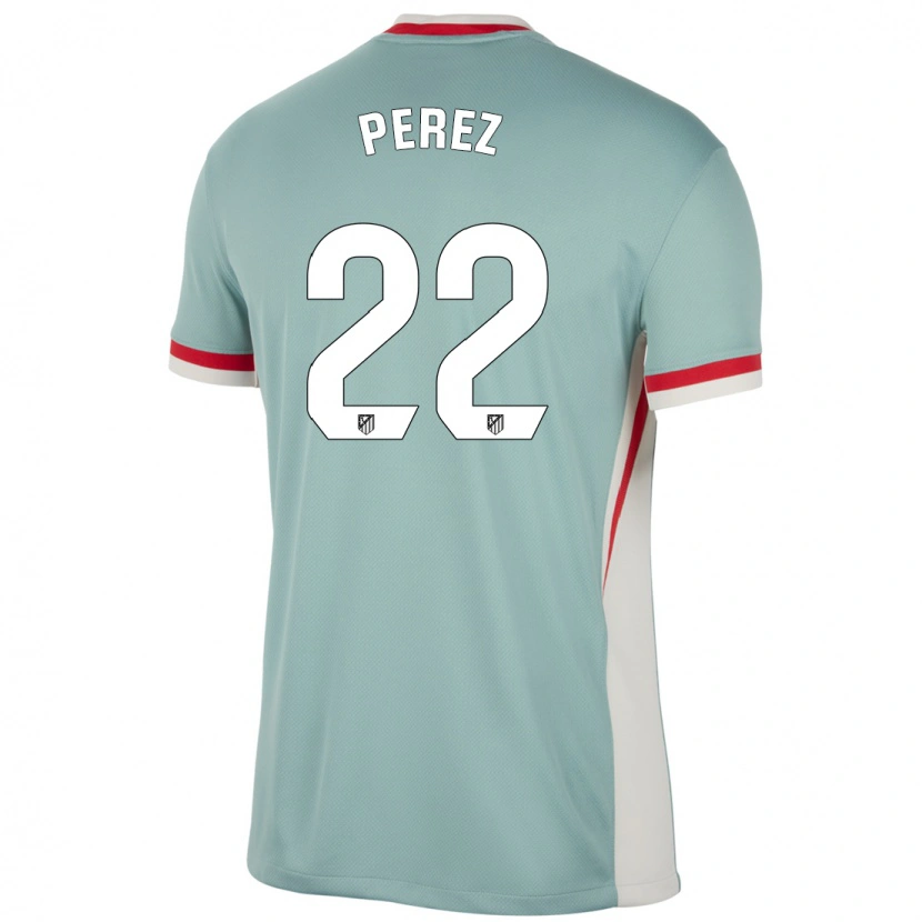 Danxen Kinder Pablo Pérez #22 Hellbeige Blau Auswärtstrikot Trikot 2024/25 T-Shirt Schweiz