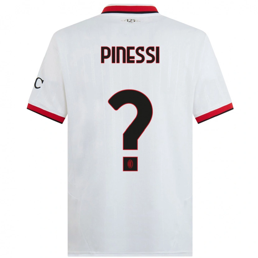 Danxen Kinder Riccardo Pinessi #0 Weiß Schwarz Rot Auswärtstrikot Trikot 2024/25 T-Shirt Schweiz