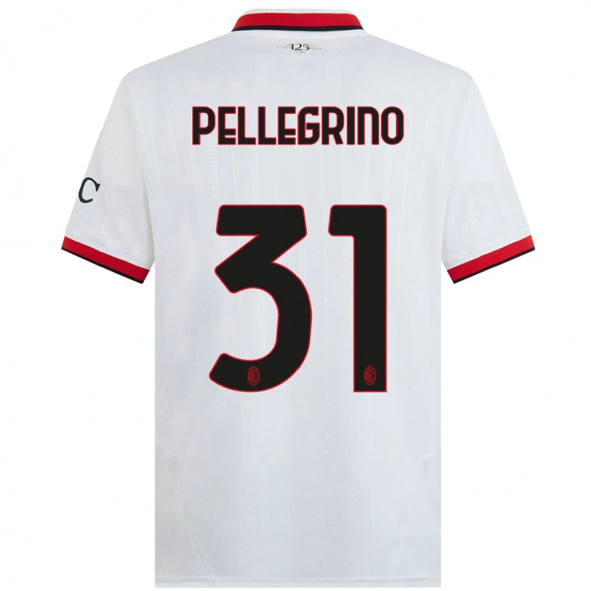 Danxen Kinder Marco Pellegrino #31 Weiß Schwarz Rot Auswärtstrikot Trikot 2024/25 T-Shirt Schweiz