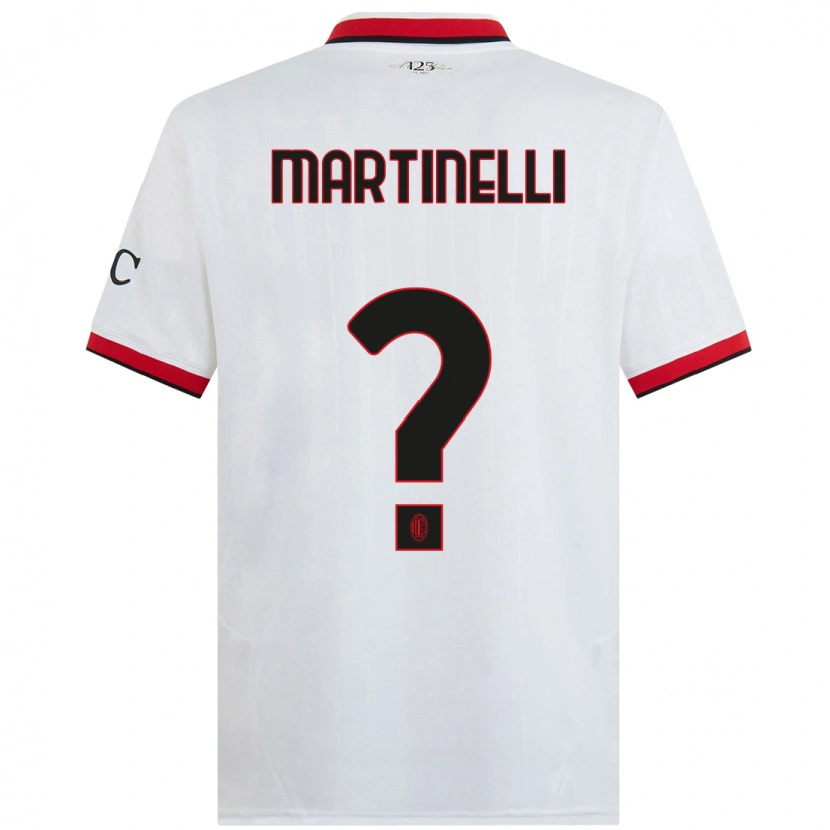 Danxen Kinder Riccardo Martinelli #0 Weiß Schwarz Rot Auswärtstrikot Trikot 2024/25 T-Shirt Schweiz