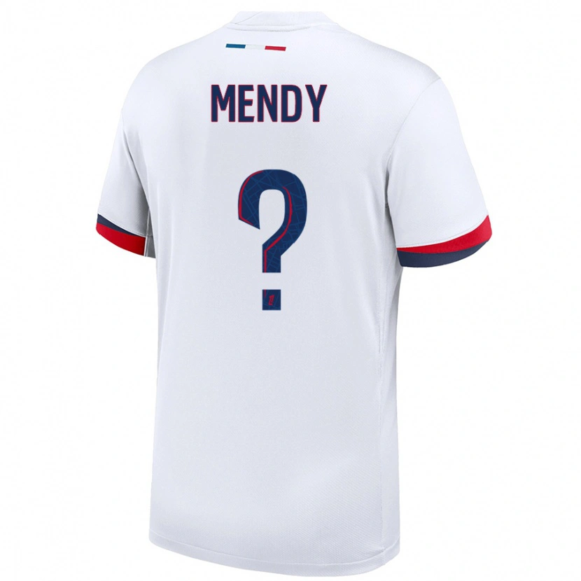 Danxen Kinder Tony Mendy #0 Weiß Blau Rot Auswärtstrikot Trikot 2024/25 T-Shirt Schweiz