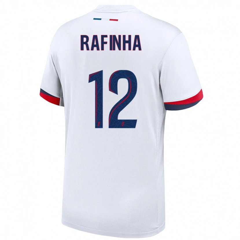 Danxen Kinder Rafinha #12 Weiß Blau Rot Auswärtstrikot Trikot 2024/25 T-Shirt Schweiz