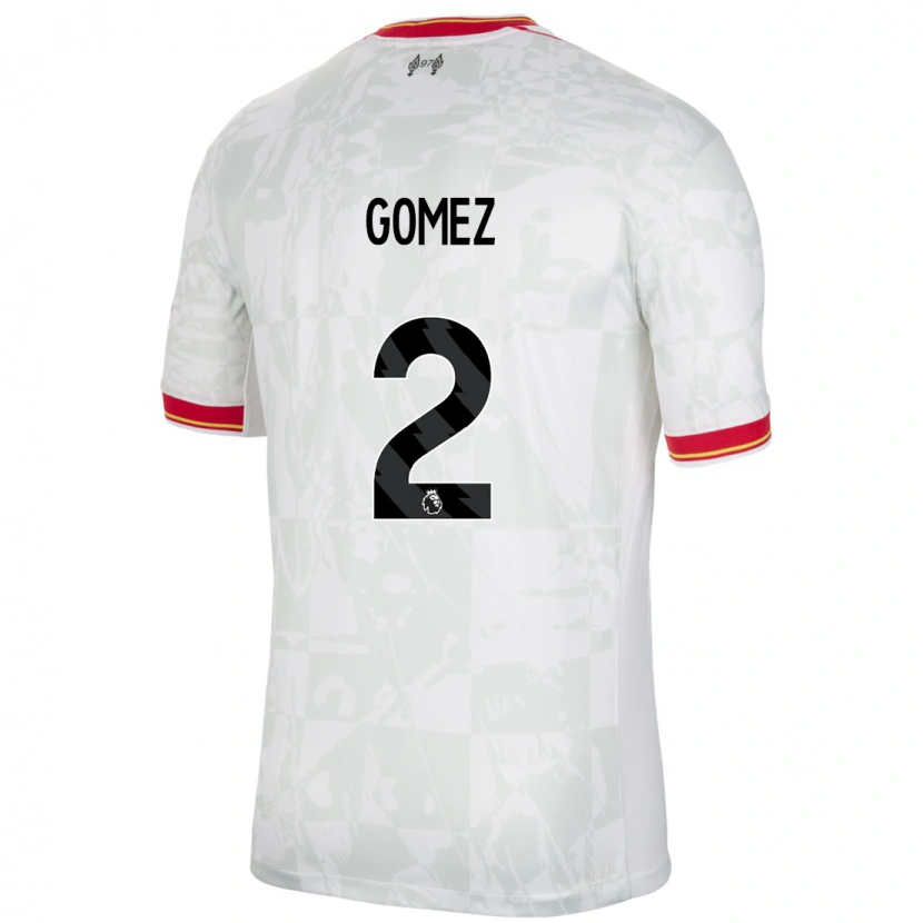 Danxen Kinder Joe Gomez #2 Weiß Rot Schwarz Ausweichtrikot Trikot 2024/25 T-Shirt Schweiz